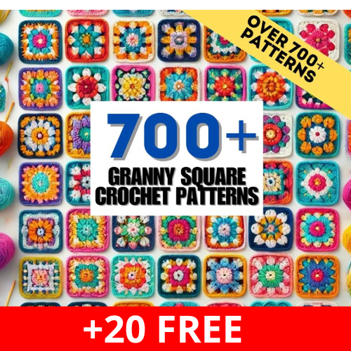 700+ Granny Square Crochet Pattern Bundle