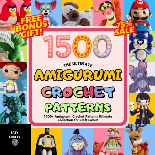 1500 Amigurumi Crochet Patterns Bundle: Mega Collection of Cute & Creative Designs