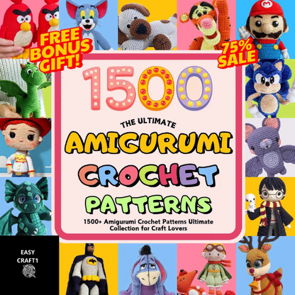 1500 Amigurumi Crochet Patterns Bundle: Mega Collection of Cute & Creative Designs