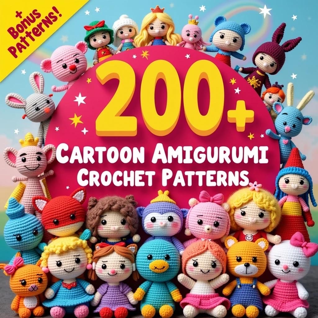 200+ Cartoon Amigurumi Crochet Patterns