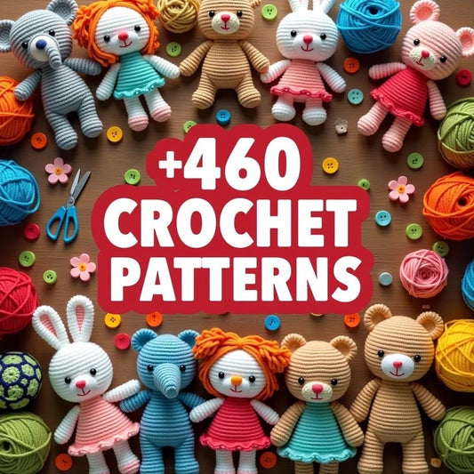 450+ Amigurumi Crochet Patterns Bundle